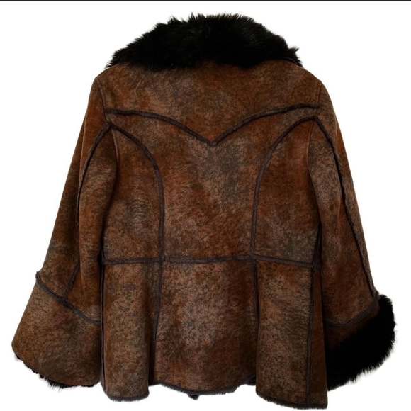 Faux Fur Suede Vintage Penny Lane coat - Picture 2 of 6